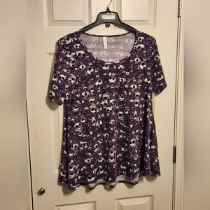 Disney’s Nightmare before Christmas Purple Tunic Top by LulaRoe